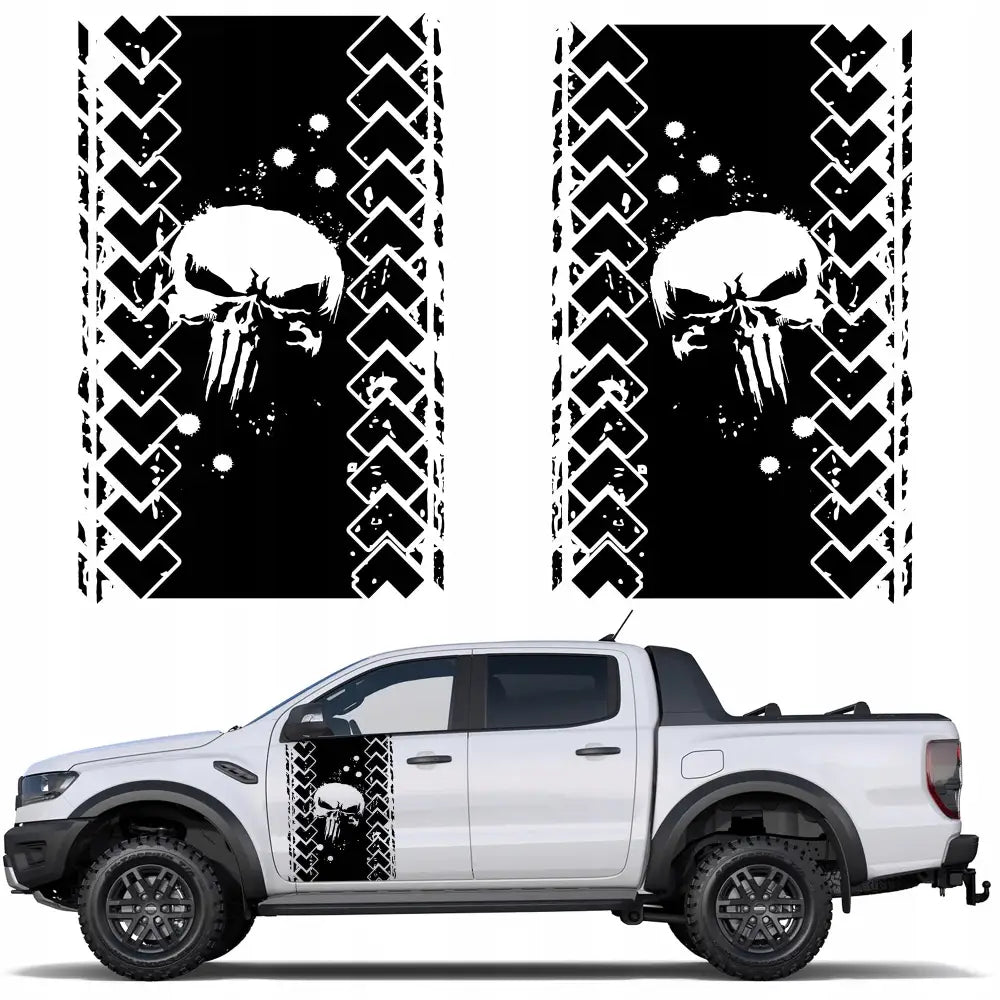 2x Klistremerker for Side av Terrengbil 94x58cm