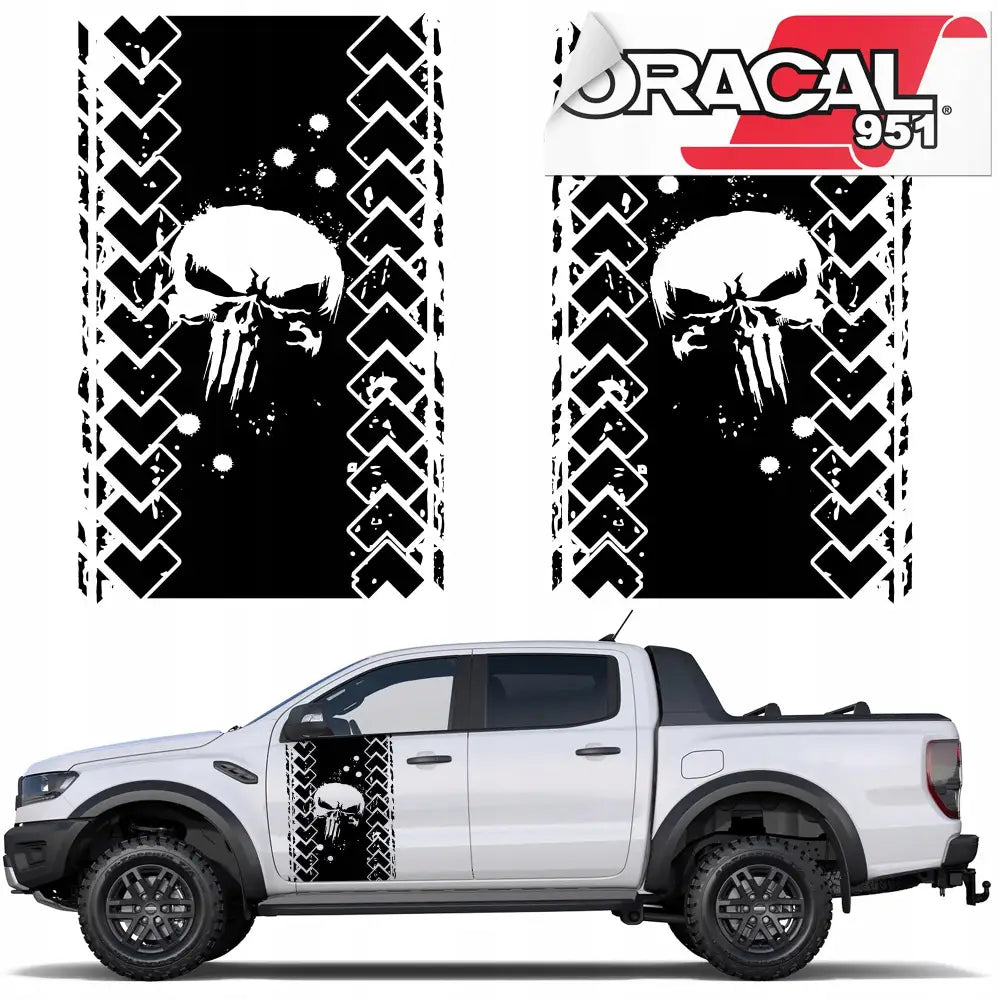 2x Klistremerker for Side av Terrengbil 94x58cm Mg