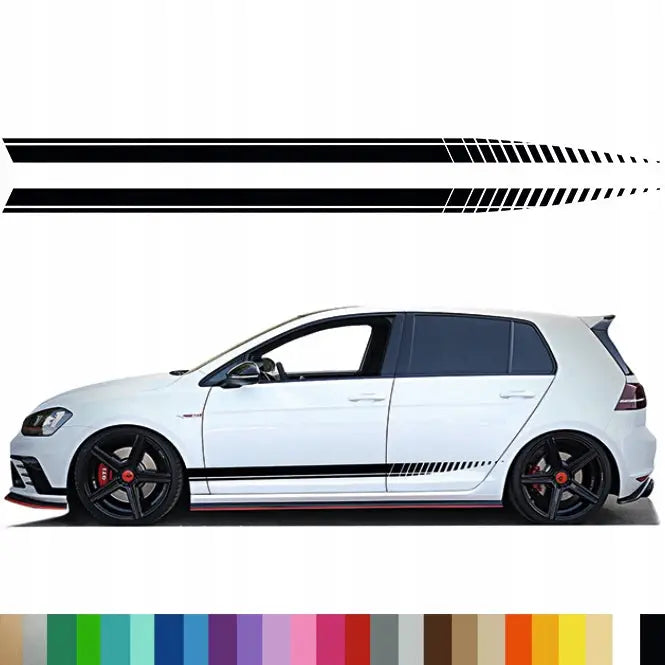 2x Klistremerker Grafikk for Bil Side Auto Striper Linjer Tuning 230x10 Mg