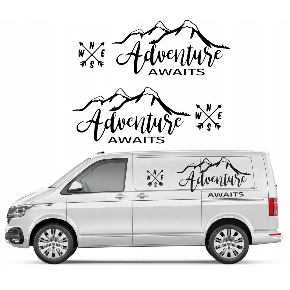 2x Klistremerker til Bil Eventyret Venter 65x180 Cm