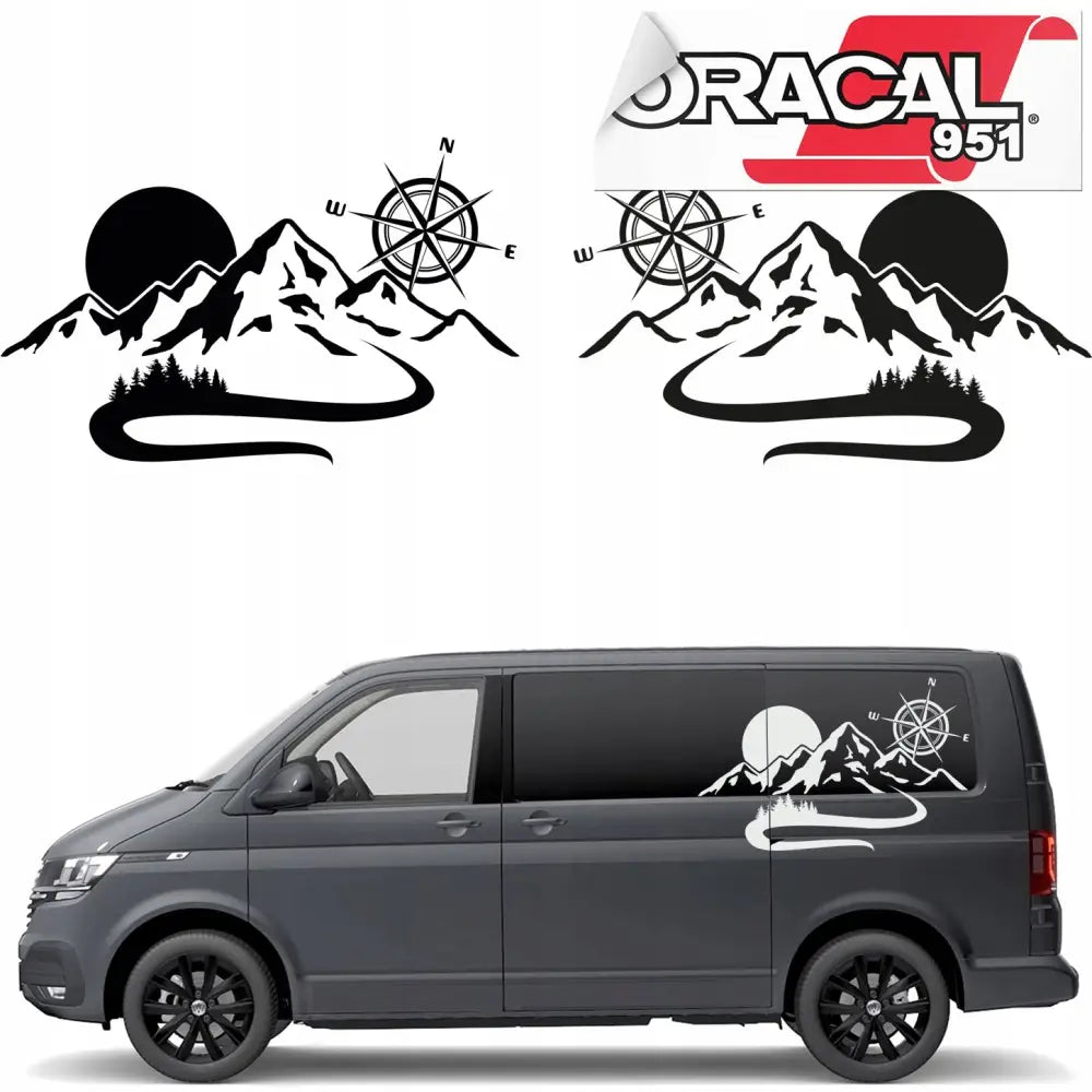 2x Klistremerker til Campingbilens Side 70x44