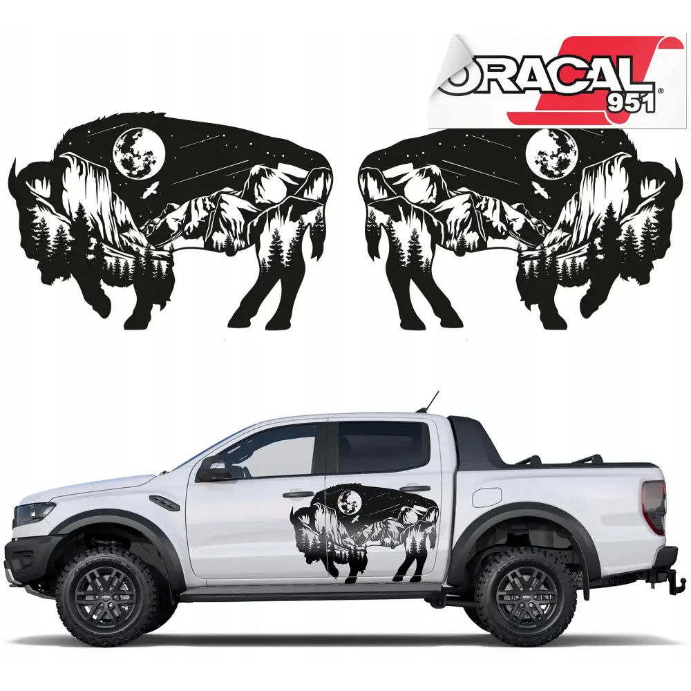 2x Sideklistremerke for Bobil Bison 60x40