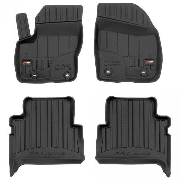 Frogum 3D Premium gulvmatter til Ford Kuga I (2008-2013) – TPE, 60 mm sidekant, sett med 4