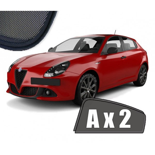 Sr solskjerm i akryl til Alfa Romeo Giulietta (2010-2020) med røykfarget finish og enkel montering