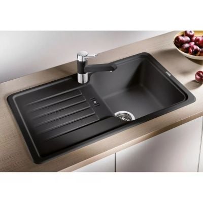 Blanco Favos Mini kjøkkenvask i granittkompositt antrasittgrå med avrenningsfelt 780x435 mm
