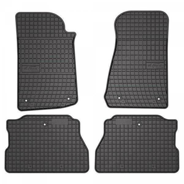 Frogum gummimatter til Jeep Wrangler JL (2017–) – svart-anthracite, sett med 4, TÜV-godkjent