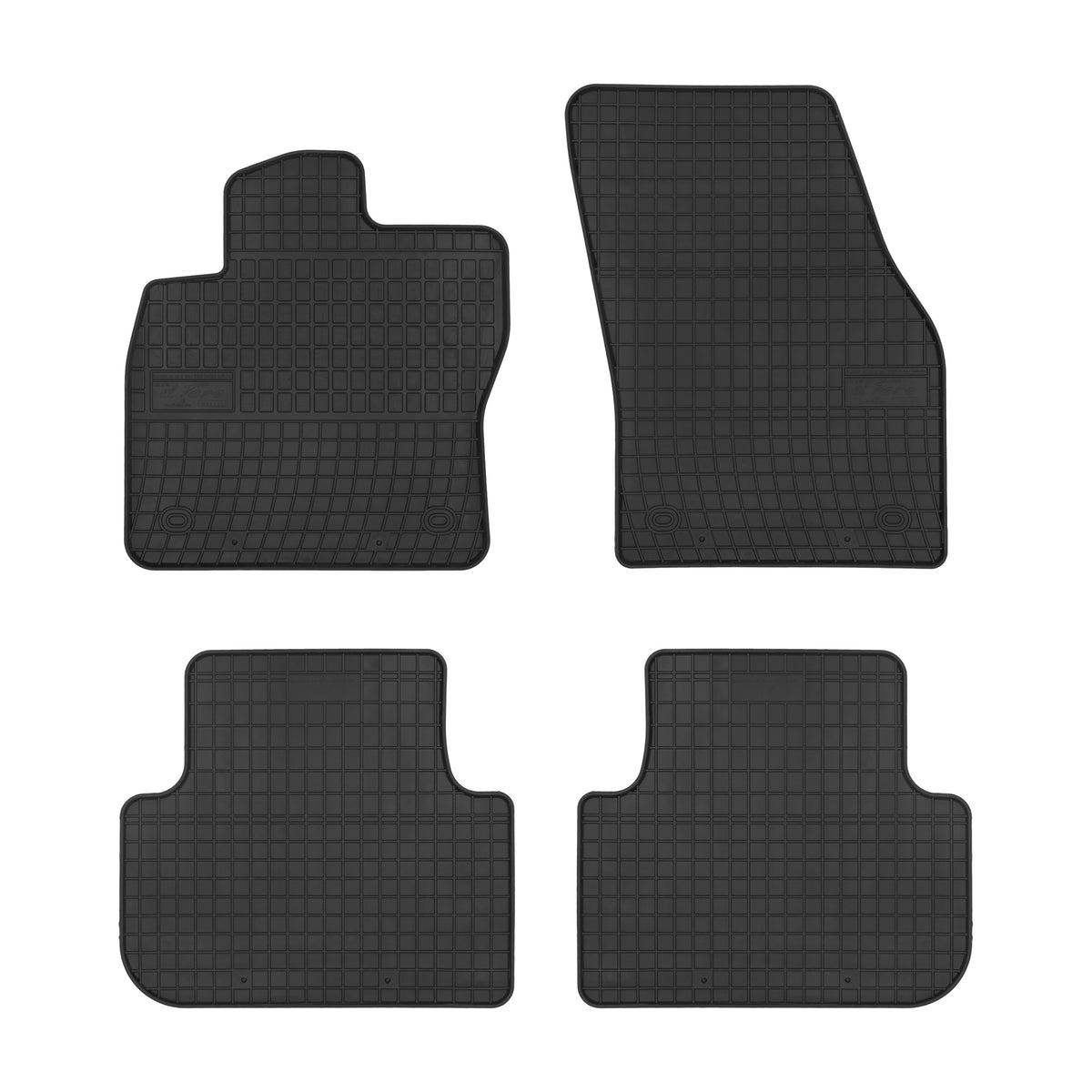 Frogum gummimatter til VW Tiguan II (2016-2024) – svart, vanntett, med 1 cm sidekant, sett med 4