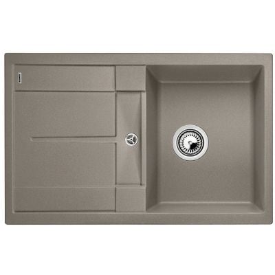 Blanco Metra 45 S kjøkkenvask i granitt Tartufo brun med avrenningsfelt, 780x500 mm