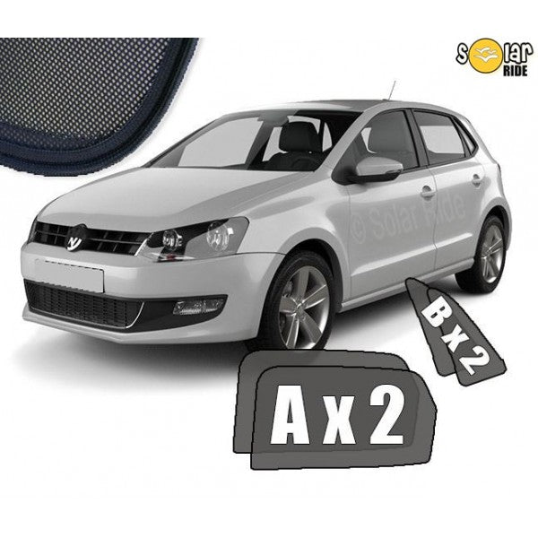 Sr solskjerm i akryl til Vw Polo V hatchback 2009-2014, vindavviser og regnbeskyttelse
