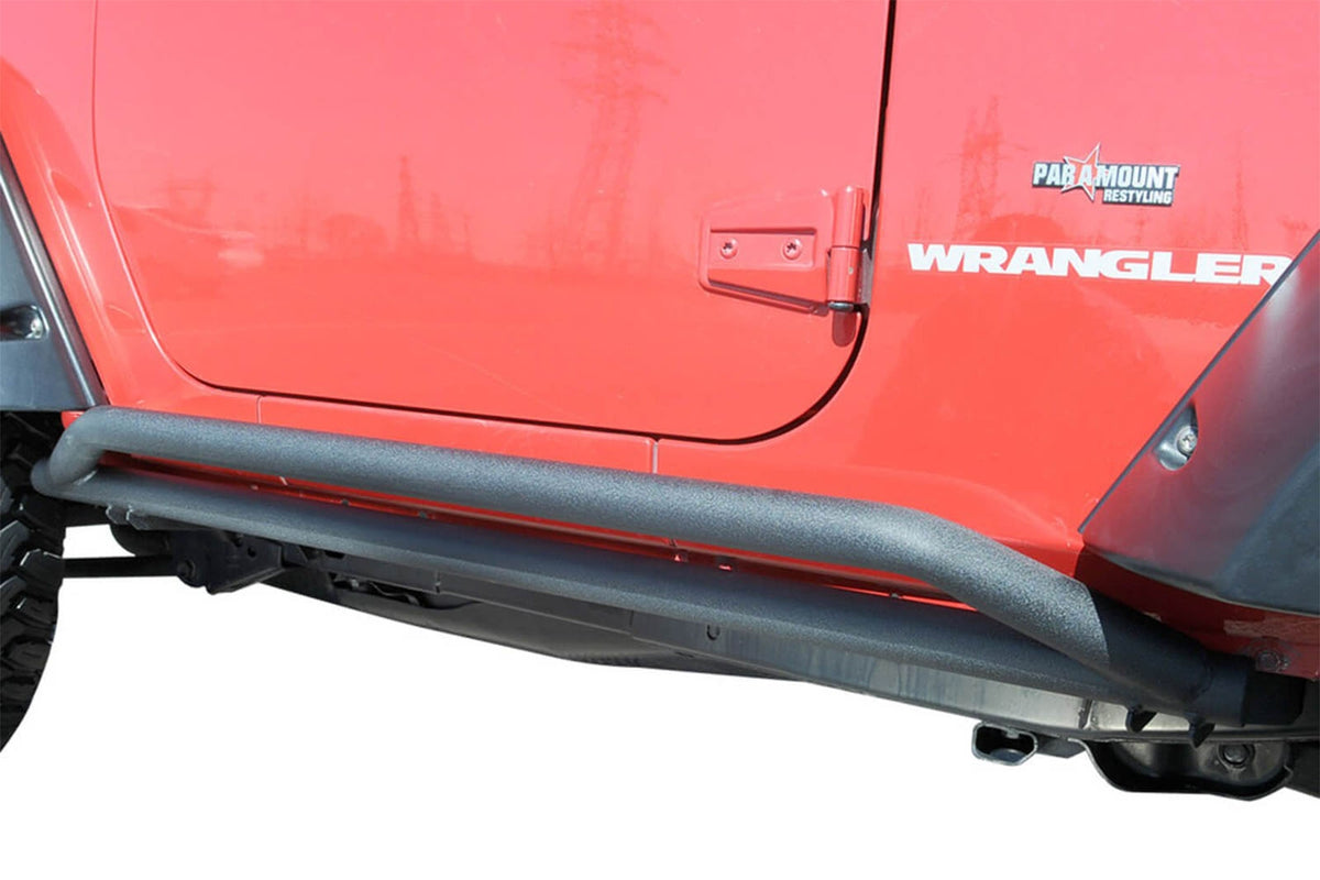 Stigtrinn Jeep Wrangler JK Ventshield (2006-2018) - sett forfra