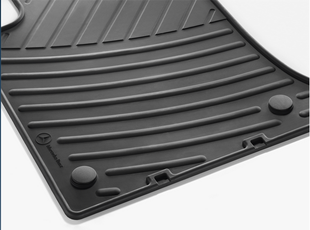 Gulvmatter Mercedes GLK (X204) (2008-2015) – TPE Gummi | Mercedes OEM - sett bakfra