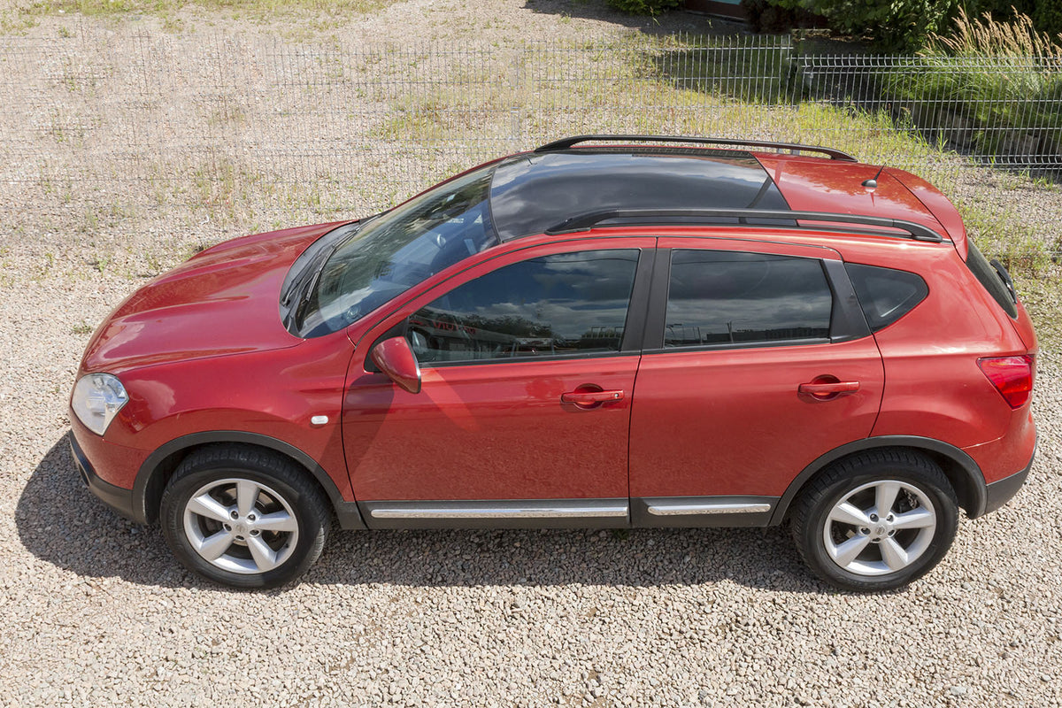 Takrails Ventshield til Nissan Qashqai (J10/J11) 2007-2021 i aluminium og ABS