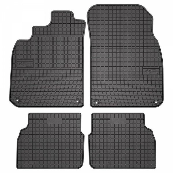 Frogum gummimatter til Saab 9-3 II (2002–2014) – svart, 4 stk, sidekant 1 cm, TÜV-godkjent