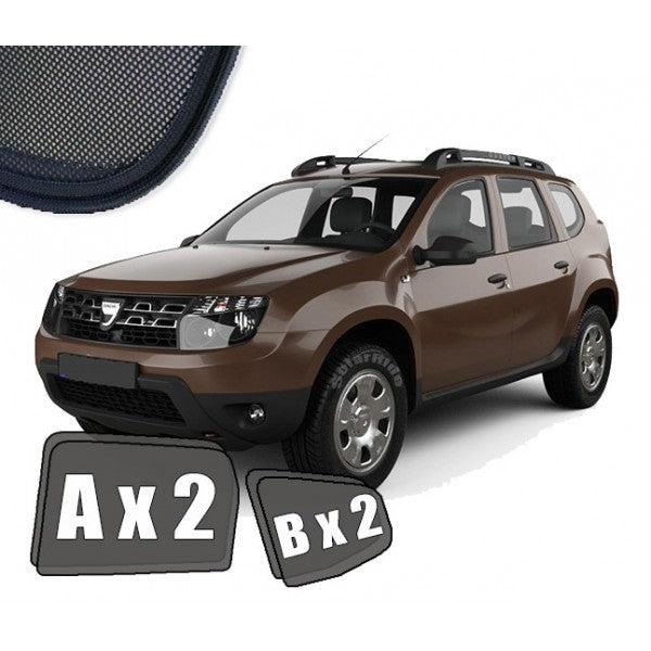 Sr solskjerm i akryl til Dacia Duster I, vindavviser og regnbeskyttelse med enkel montering