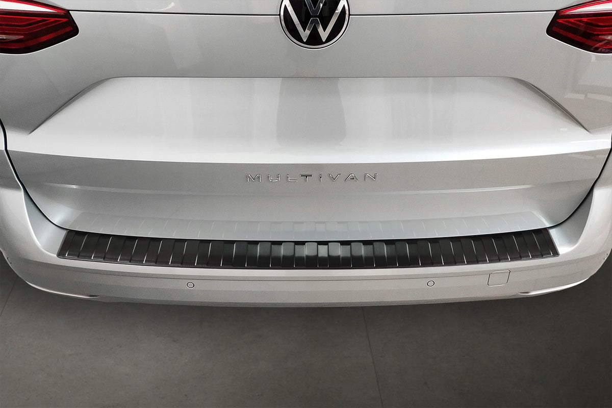 Avisa bakfangerbeskytter til Vw T7 Multivan – svart børstet overflate