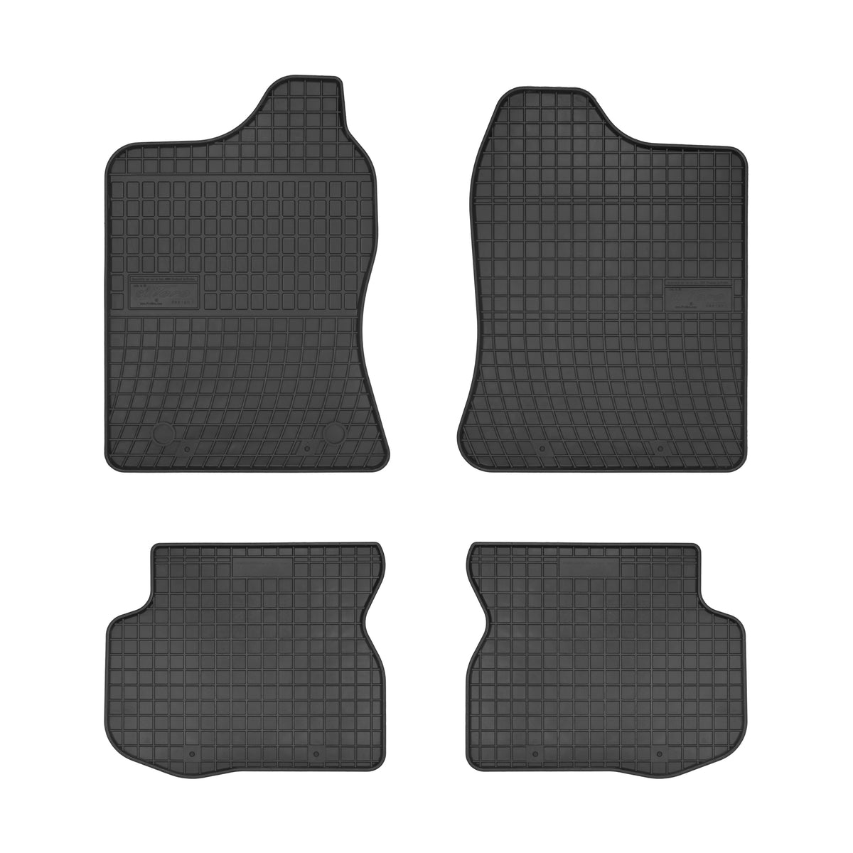 Frogum gummimatter til Suzuki Jimny III (1998-2018) – svart-anthracite, 4 stk., 1 cm sidekant, vanntett