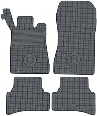 DomLine gummimatter til Mercedes C-klasse W202 (1993–2001) – svart, luktfri TPE, 45 mm kant, sklisikker
