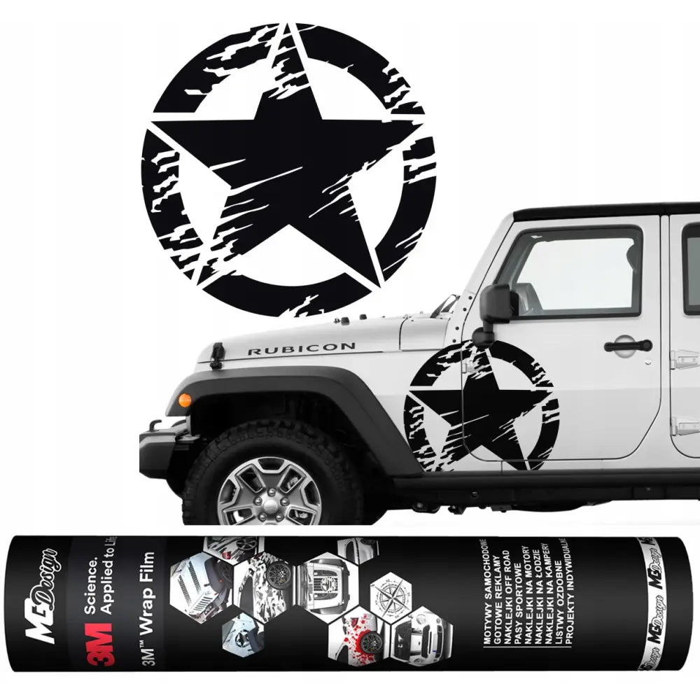 3m 2080 Klistremerke for Bil Jeepstjerne 100x100 Mg187-1-3m