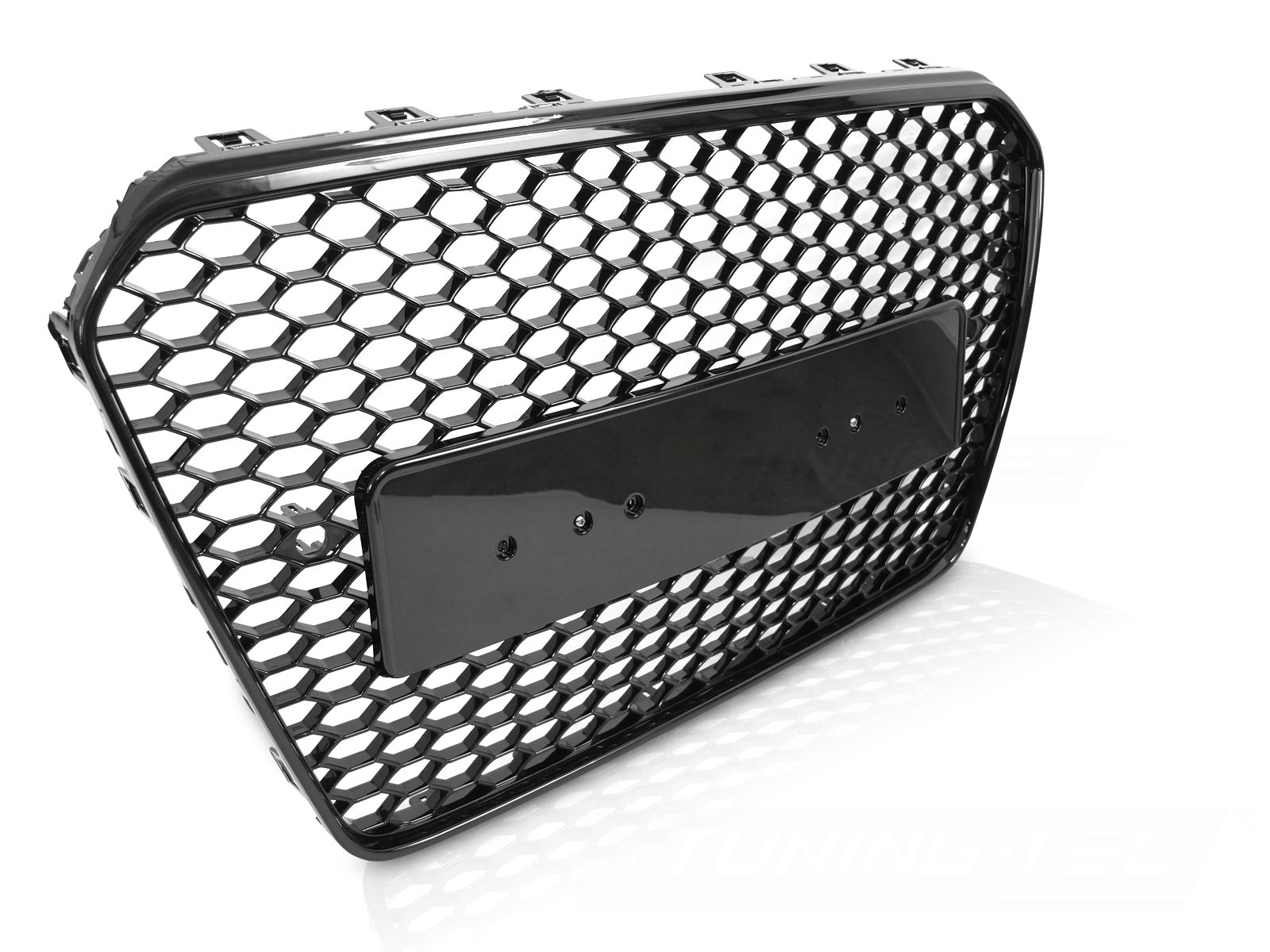 Grill Audi A5 8T/8F 2011–2016 – blank svart, PDC – GRAUA7