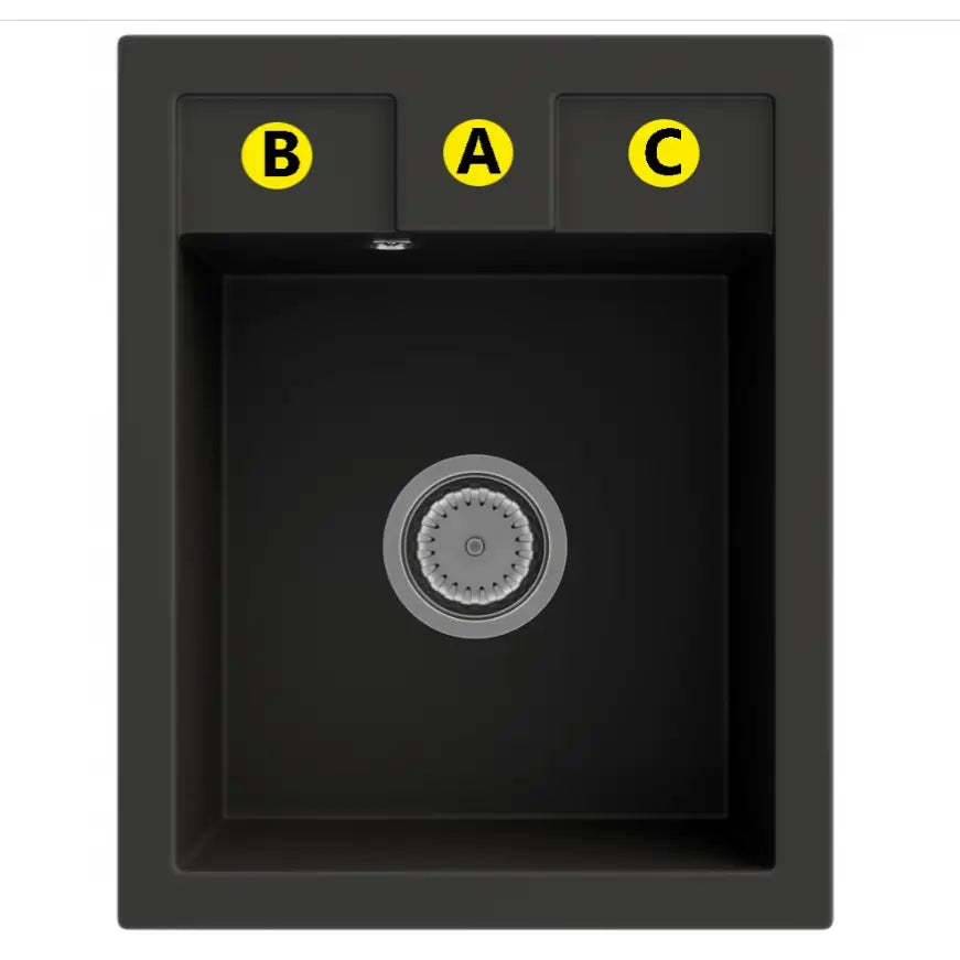 Oppvaskkum i Granitt med Kran 40x50 Tilgjengelig i 6 Farger