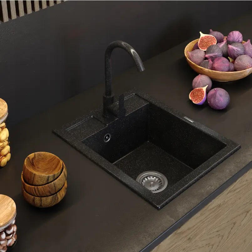 Oppvaskkum i Granitt med Kran 40x50 Tilgjengelig i 6 Farger