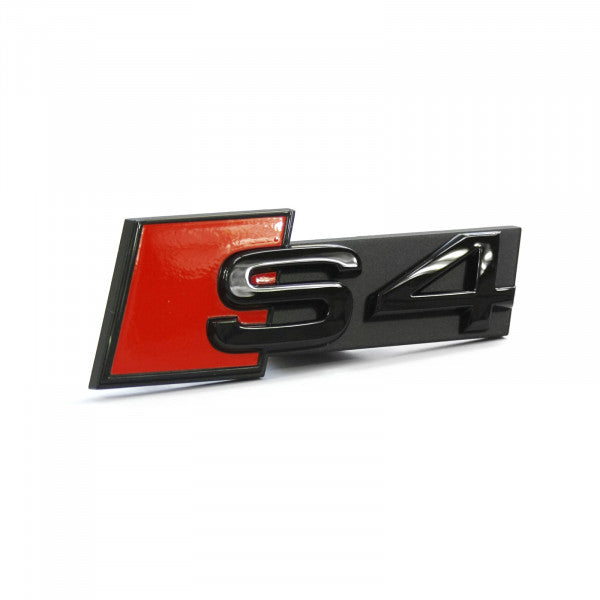 Emblem/logo til Audi S4 (B9 8W-Facelift) > Black Glossy i svart blank utførelse til front grill