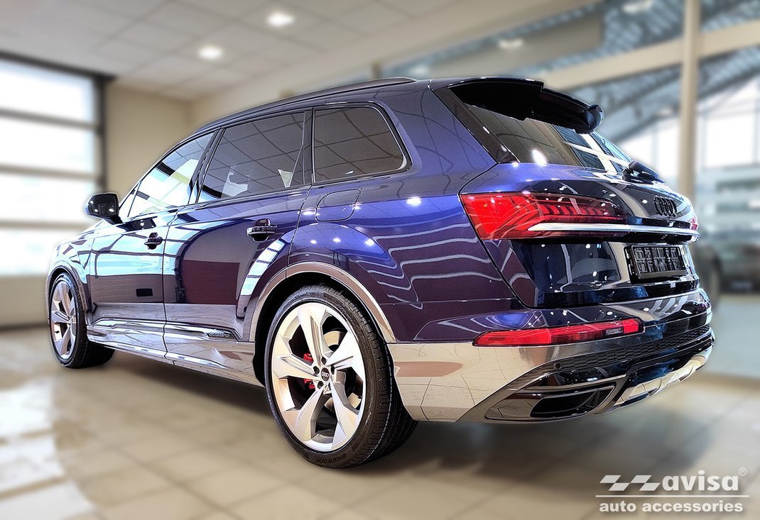 Bakfangerbeskytter Audi Q7 4M / SQ7 4M – Rustfritt stål - nærbilde