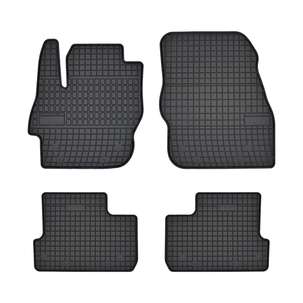 Frogum gummimatter til Mazda 3 II (2008–2013) – svart, vanntett, sett med 4 matter