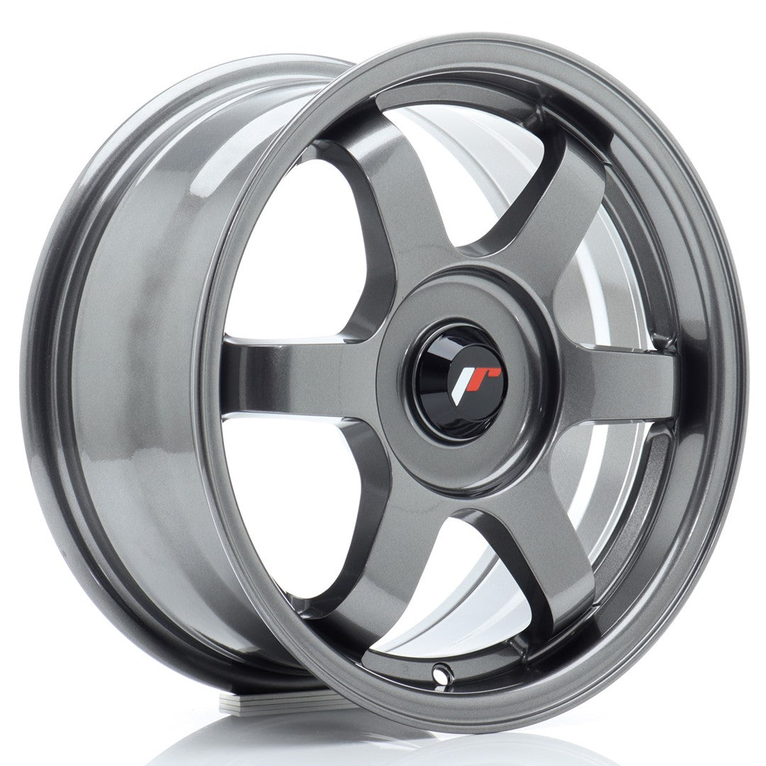 Felg JR Wheels JR3 15x7" Gun metal – sett forfra