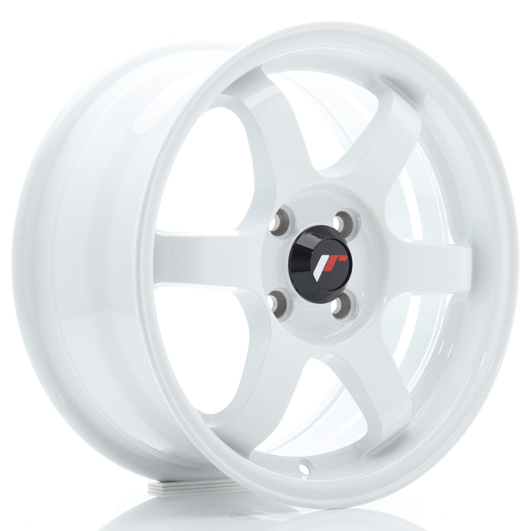 Felg JR Wheels JR3 15x7" White – sett forfra