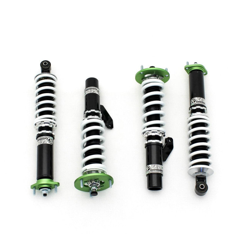 Feal coilovers driftversjon komplett sett til BMW E46 6-sylinder med 30-trinns justerbar demping og høydejustering