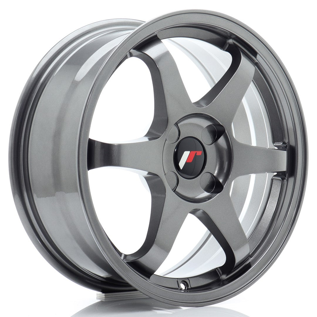 Felg JR Wheels JR3 17x7" Gun metal – sett forfra