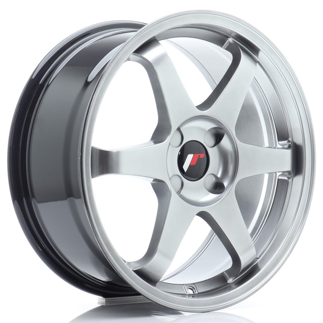 Felg JR Wheels JR3 18x8" Hyper Black – sett forfra
