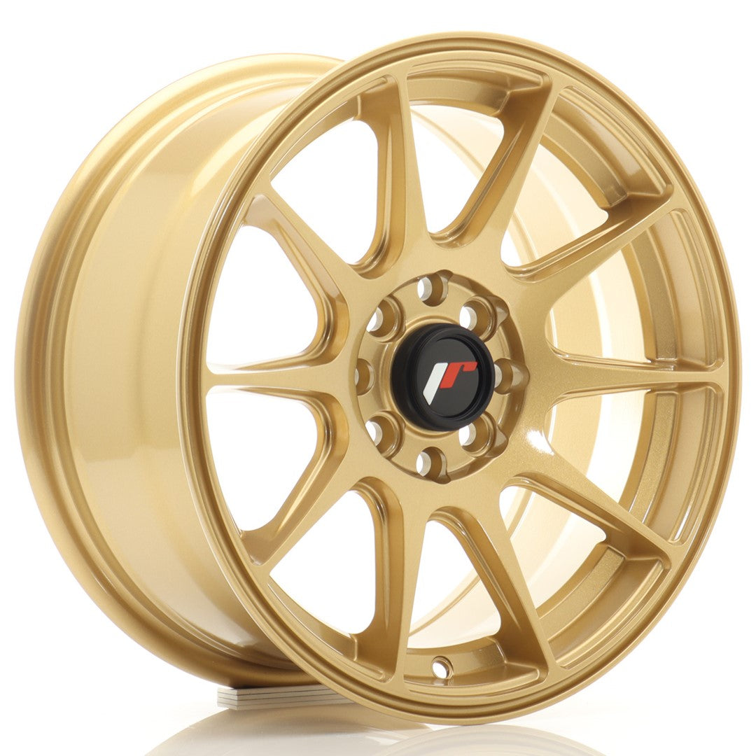 Felg JR Wheels JR11 15x7" Gold – sett forfra