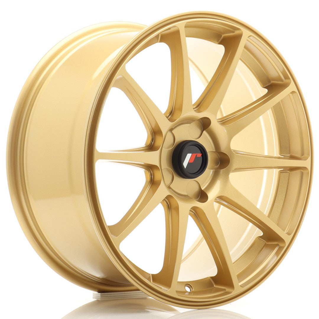 Felg JR Wheels JR11 18x8,5" Gold – sett forfra
