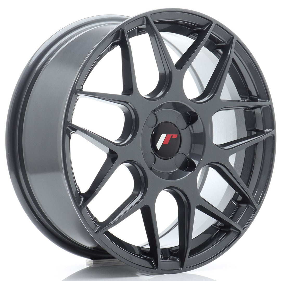 Felg JR Wheels JR18 17x7" Hyper Gray – sett forfra