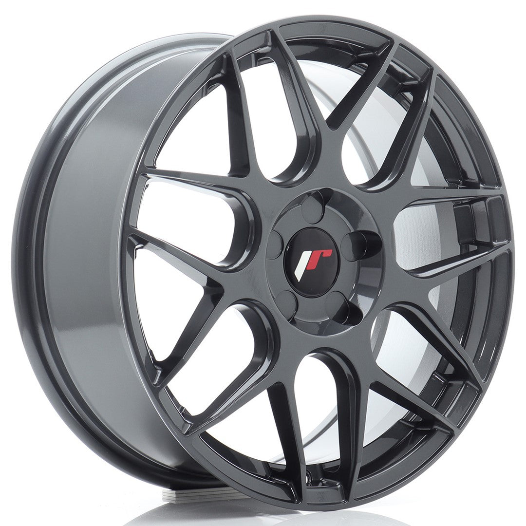 Felg JR Wheels JR18 17x7" Hyper Gray – sett forfra