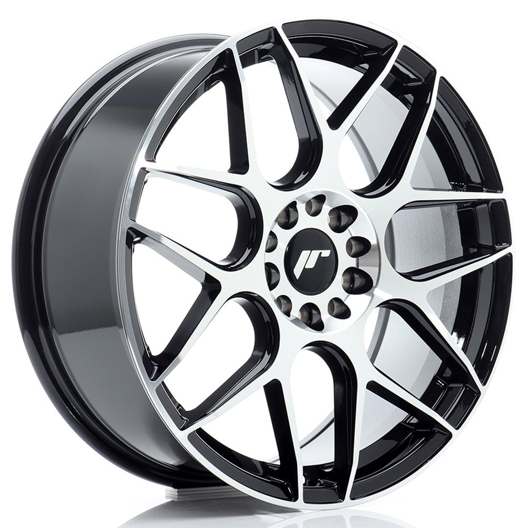 Felg JR Wheels JR18 18x7,5" Black – sett forfra