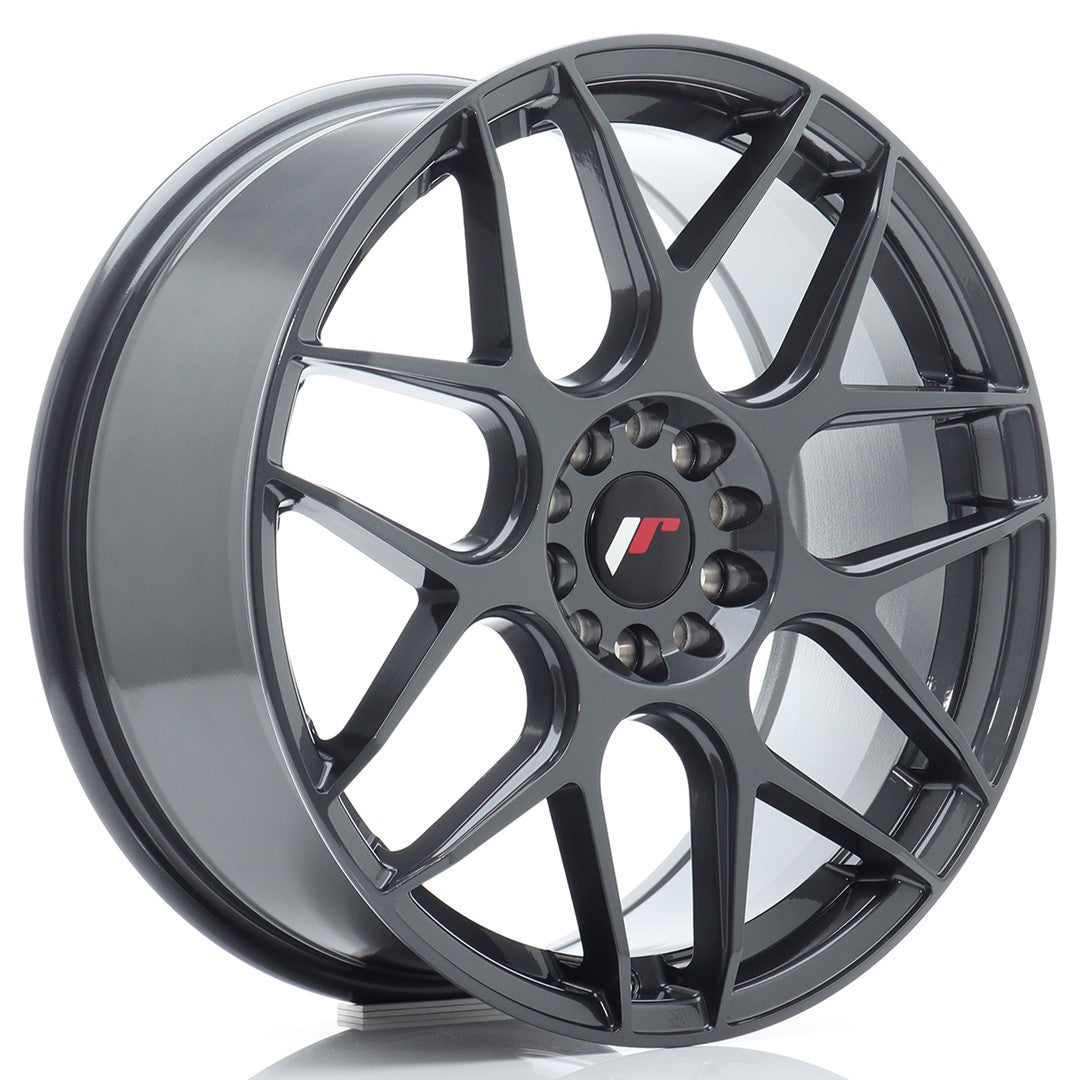 Felg JR Wheels JR18 18x7,5" Hyper Gray – sett forfra