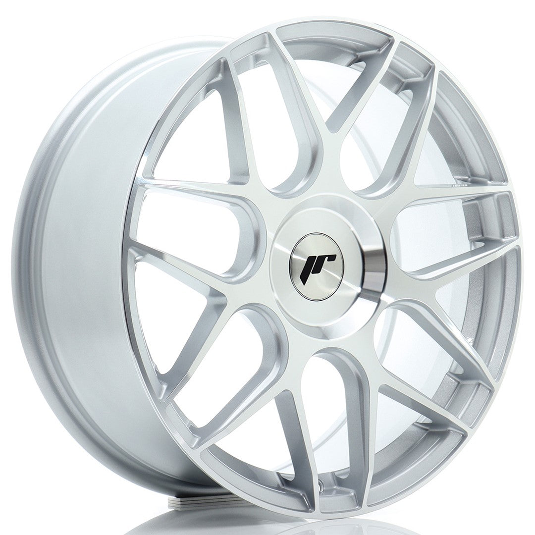Felg JR Wheels JR18 18x7,5" Silver – sett forfra