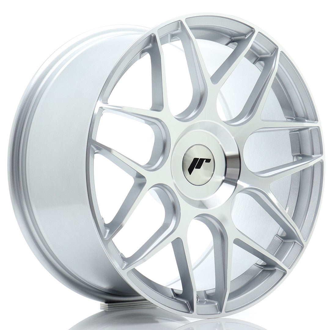 Felg JR Wheels JR18 18x8,5" Silver – sett forfra