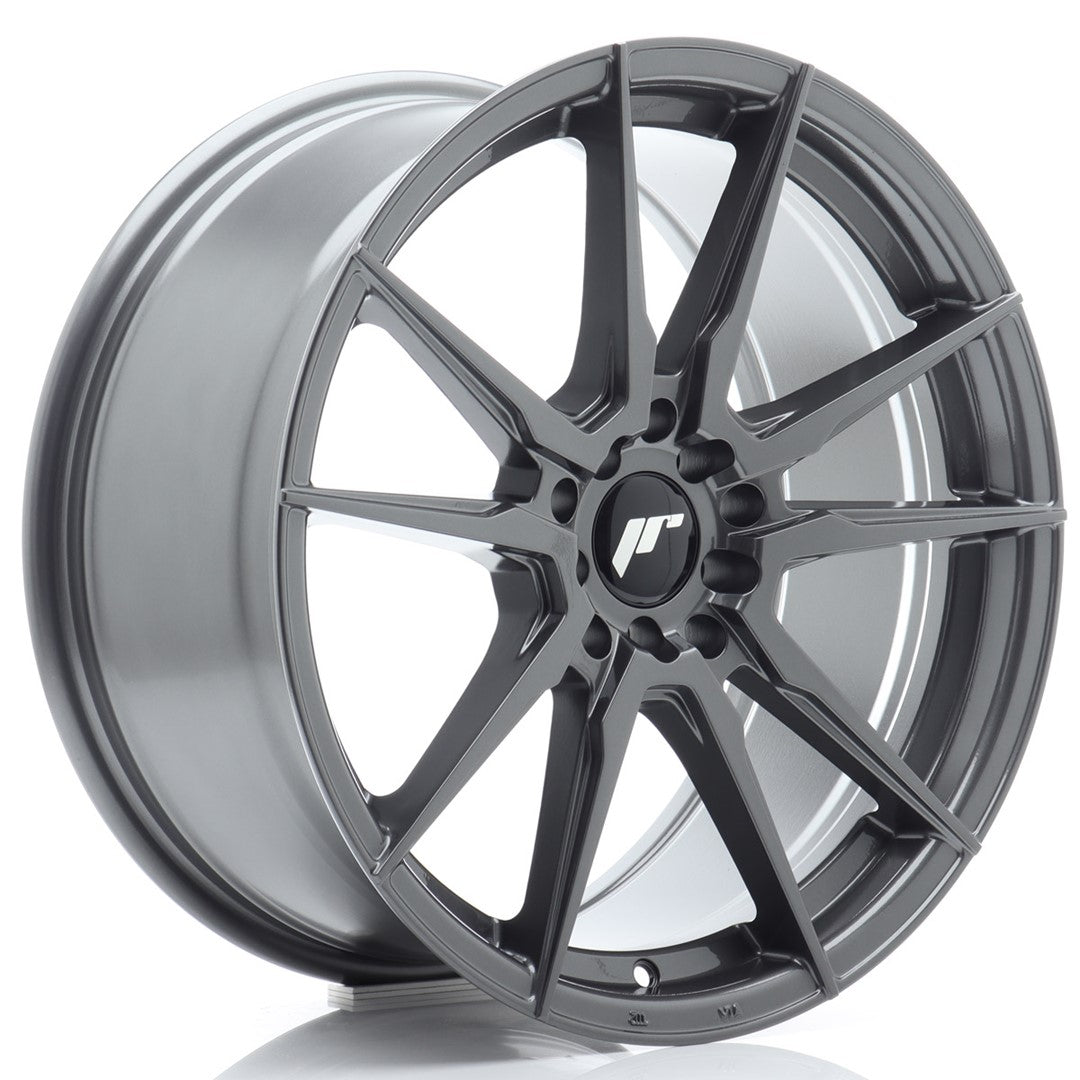 Felg JR Wheels JR21 18x8,5" Hyper Gray – sett forfra