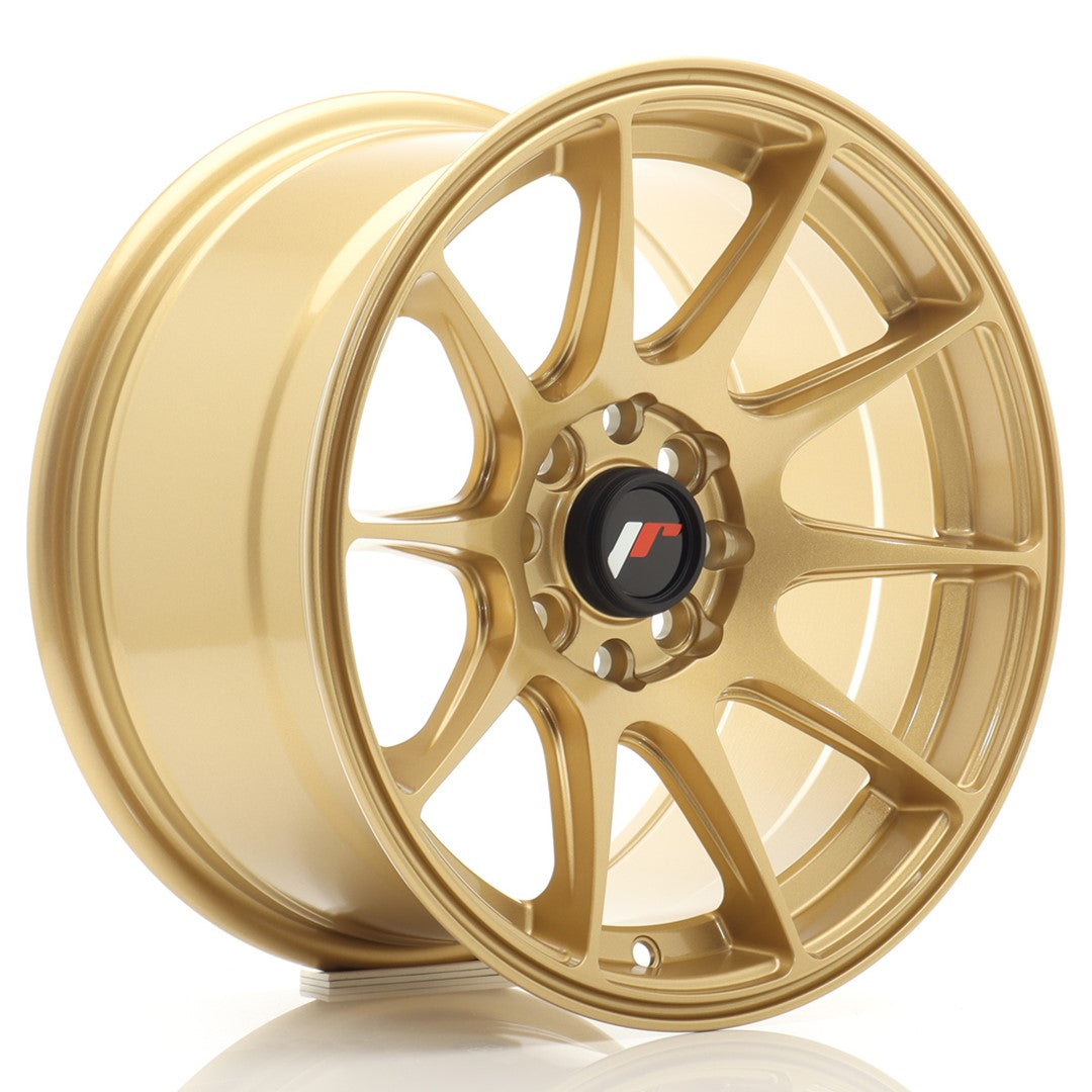 Felg JR Wheels JR11 15x8" Gold – sett forfra