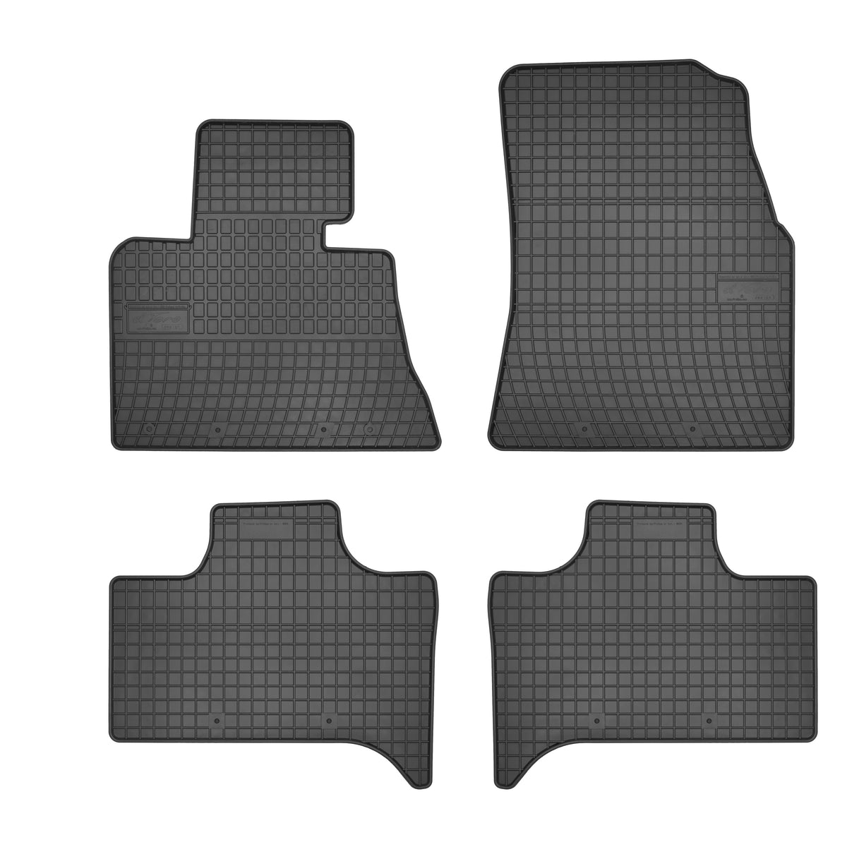 Frogum gummimatter til BMW X5 (E53) 1999–2006 – svart, vanntett, sett med 4 matter