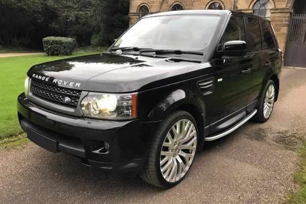 Stigtrinn fra Ventshield til Land Rover Range Rover Sport (L320) i aluminium og svart design med monteringssett