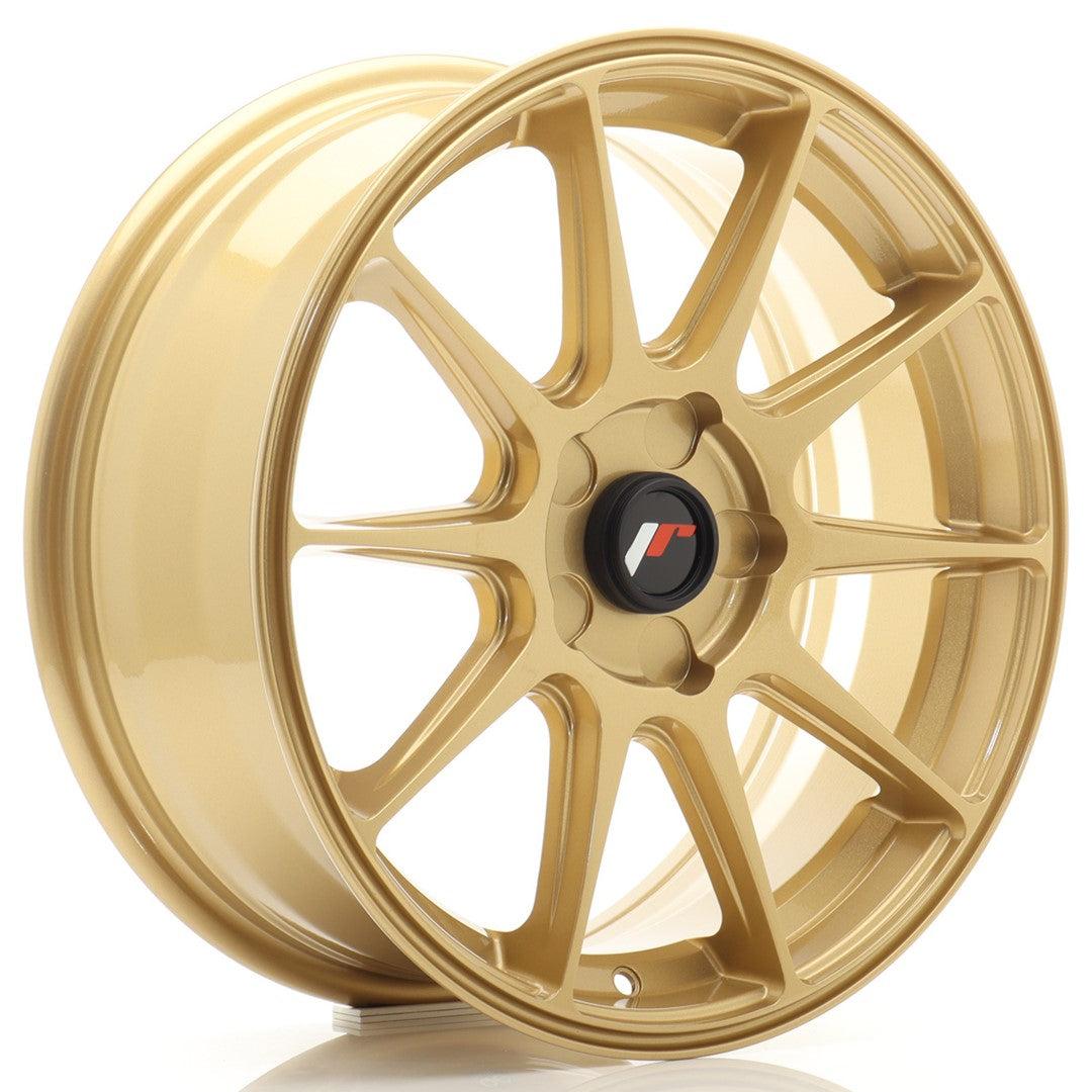 Felg JR Wheels JR11 17x7" Gold – sett forfra
