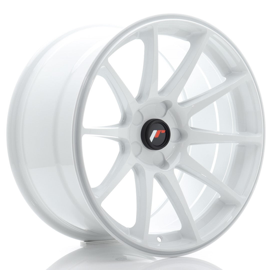 Felg JR Wheels JR11 18x9,5" White – sett forfra