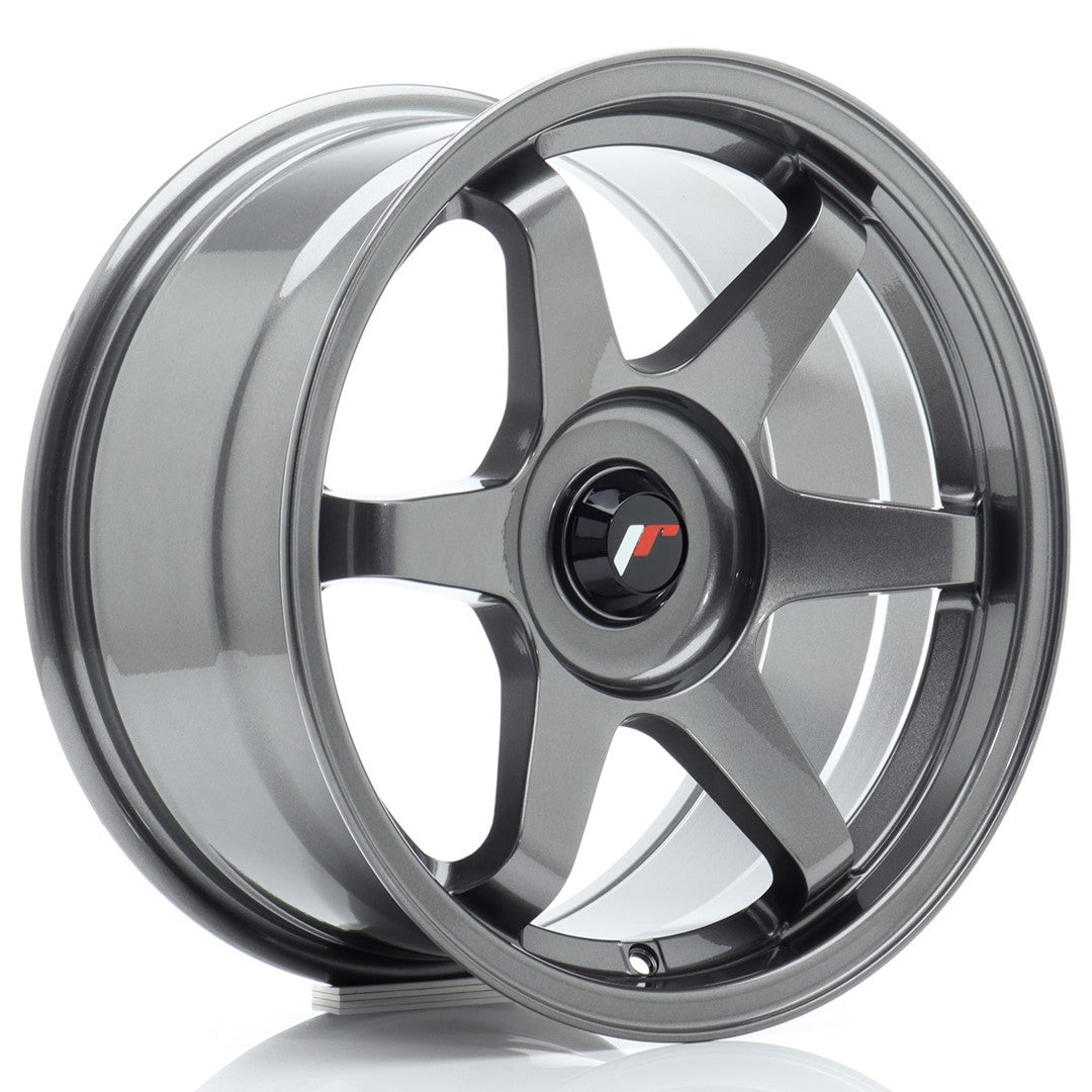 Felg JR Wheels JR3 16x8" Gun metal – sett forfra