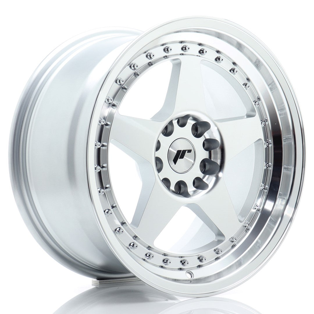 Felg JR Wheels JR6 17x9" Silver – sett forfra