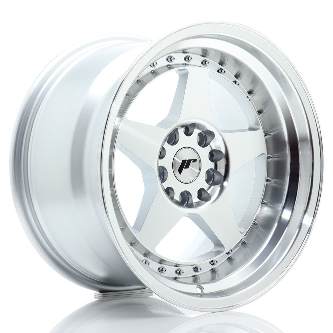 Felg JR Wheels JR6 17x10" Silver – sett forfra